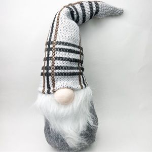 Festive Living Fabric Stripe Hat Gnome